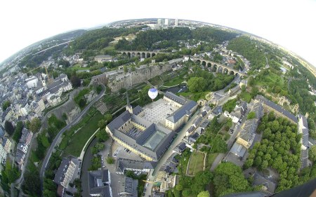 Aerial-view-Luxembourg-City-Luxembourg